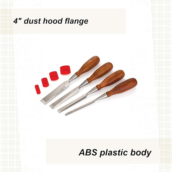 WoodRiver 4-Piece Socket Chisel Set