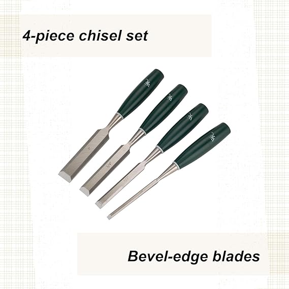 WoodRiver 4-Piece Chisel Set
